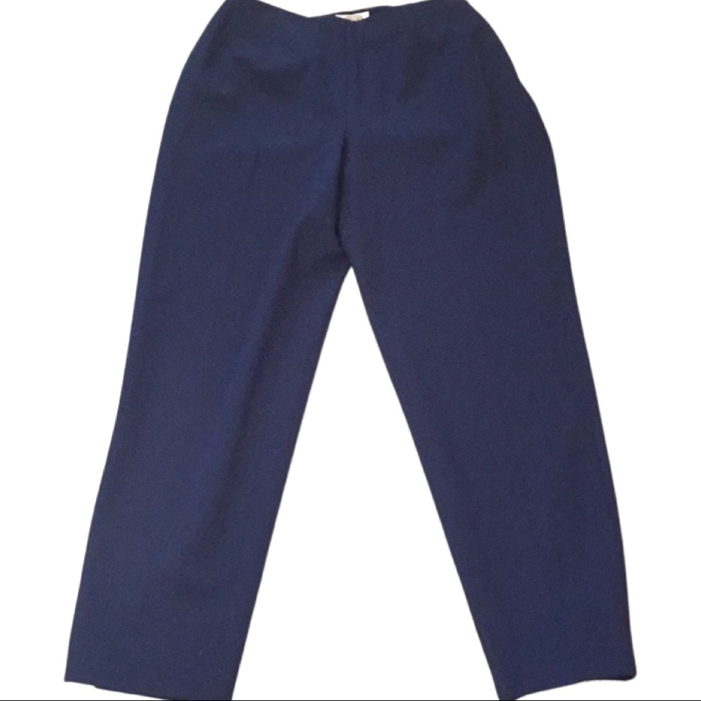 NWT Talbots Navy Blue Stretch Pants Size 12W